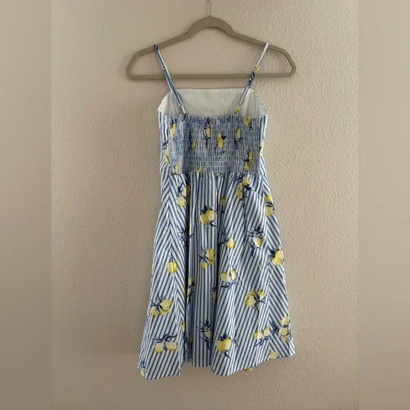 Open Style Co Lemon Stripe Sundress Size Medium - Picture 6 of 8